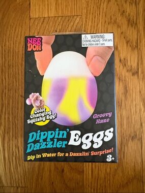 NeeDoh Dippin' Dazzler Eggs Color-Changing Squishy Toy - Groovy Haze